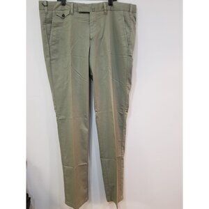 Cesare Attolini Green Cotton Pants Size 38 New With Tags.